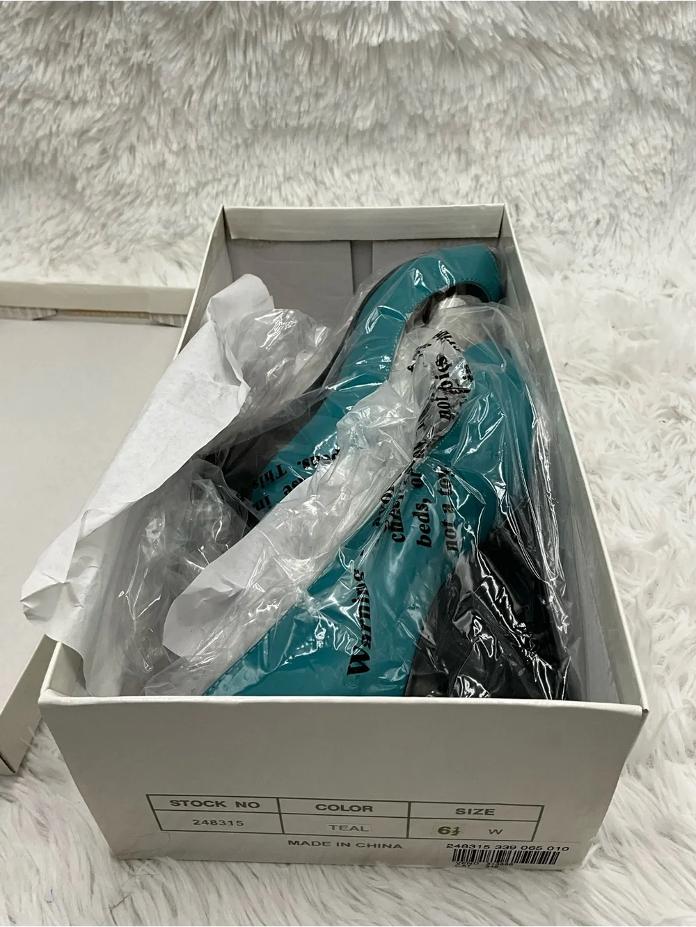 AJ Valenci Wedge Pumps Size 6.5 W Teal Peep-Toe Wedge Heels NEW IN BOX